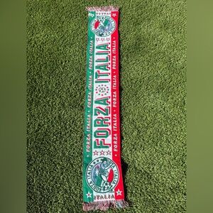 Forza Italia Green and Red Soccer Scarf